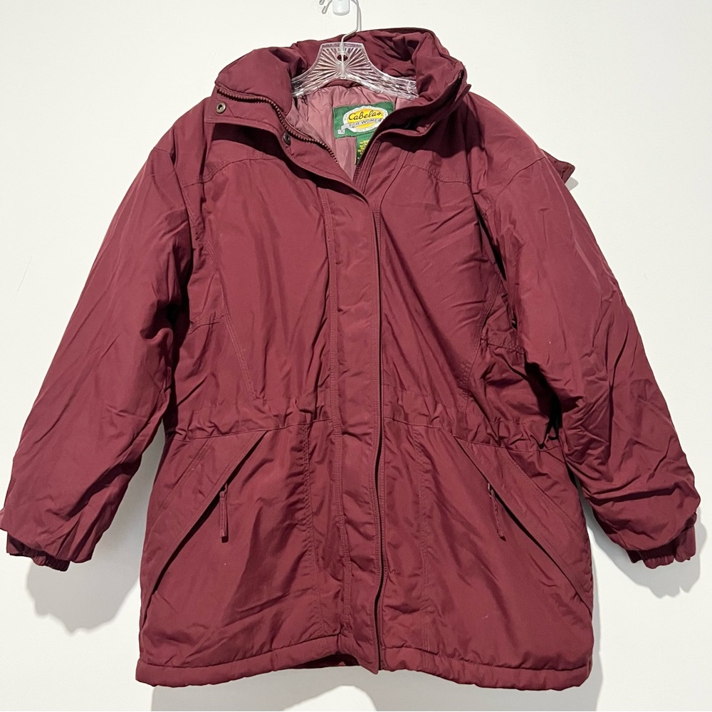 Cabela's Women's Coat DuPont Thermolite Micro Insulation Adjustable Waist M